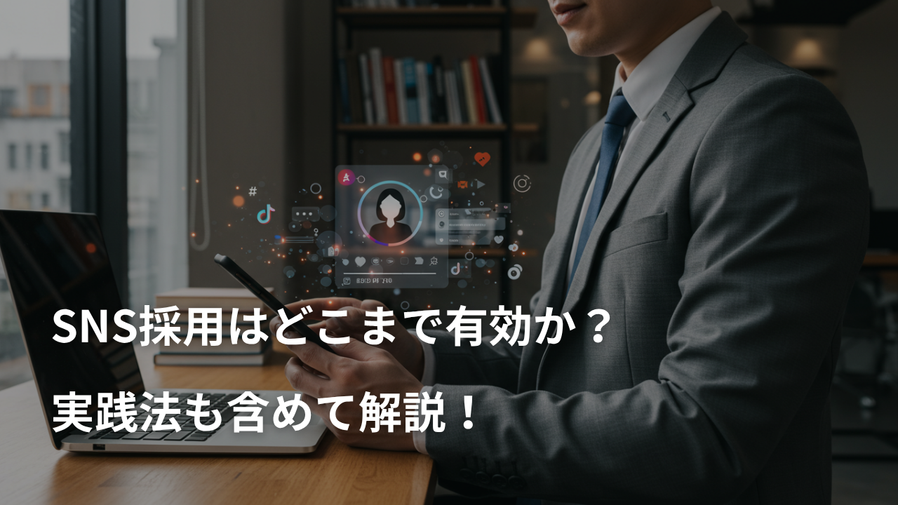 SNS採用はどこまで有効か？実践法も含めて解説！